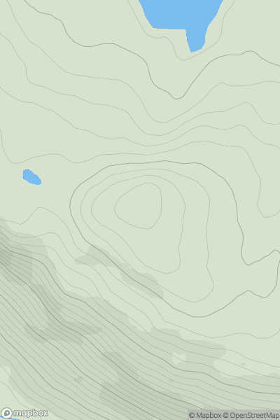 Thumbnail image for Creag a' Chait [Loch Broom to Strath Oykel] [NH240944] showing contour plot for surrounding peak